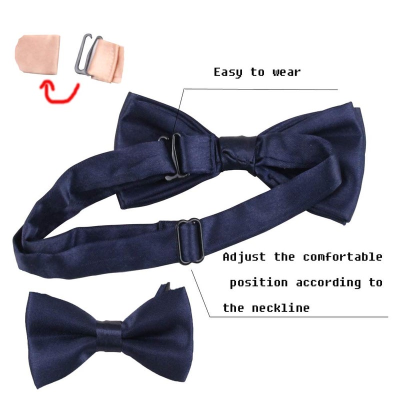 GUCHOL Child Kids Suspenders Bow Tie for Boys and Girls Adjustable Elastic Classic Accessory Sets Age 1 to 13 Year (Black, 26 INCH (1-5 Year) - Image 4